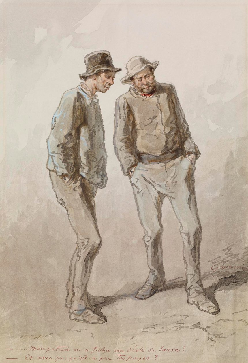Deux paysans - Paul Gavarni