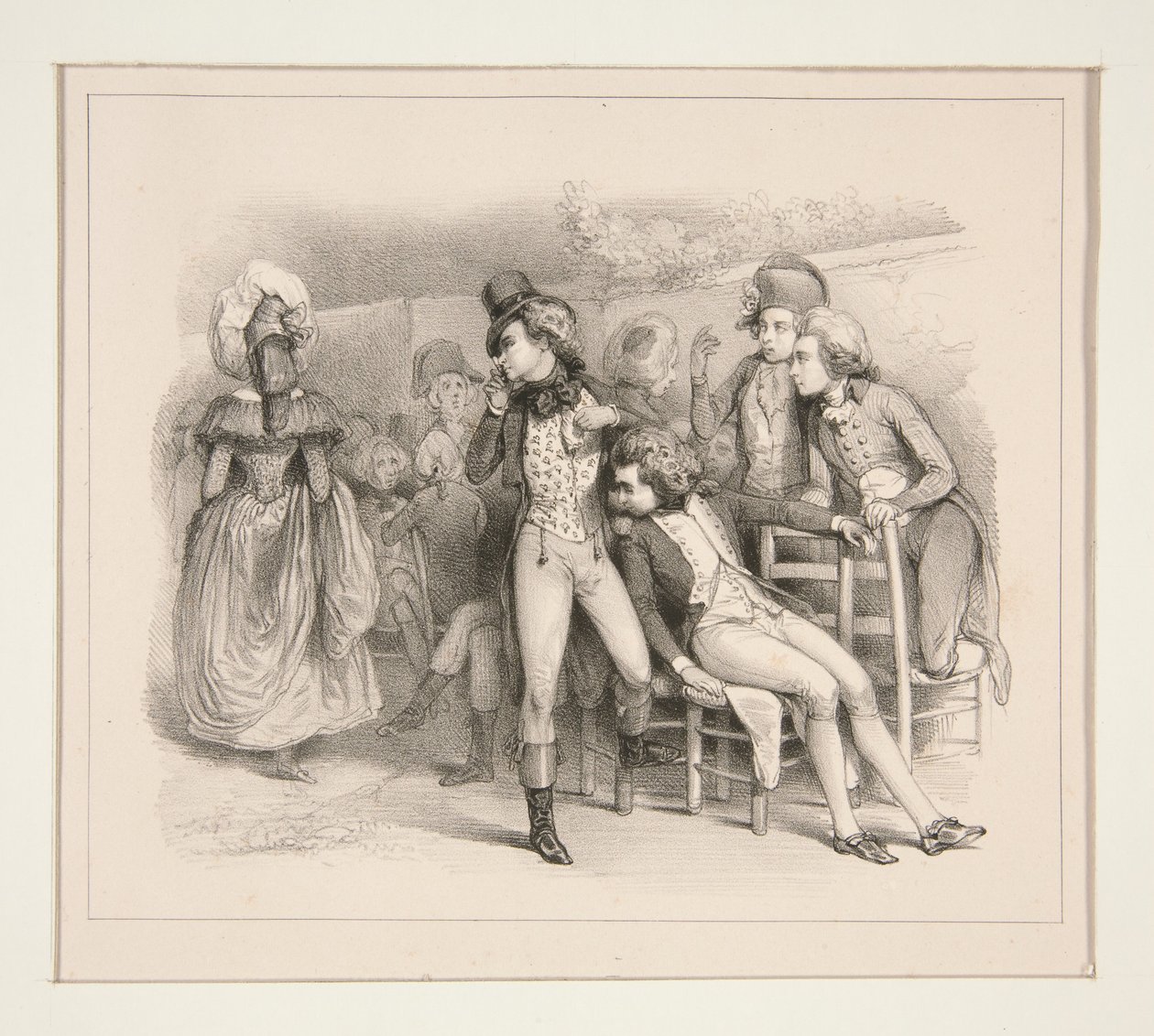 UNE JOLIE FEMME EN 1790 - Paul Gavarni
