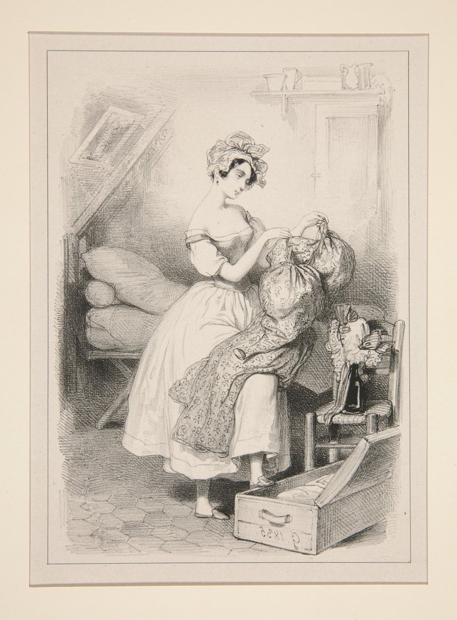 Une mansarde etait son palais... (An Attic Was Her Palace...) - Paul Gavarni