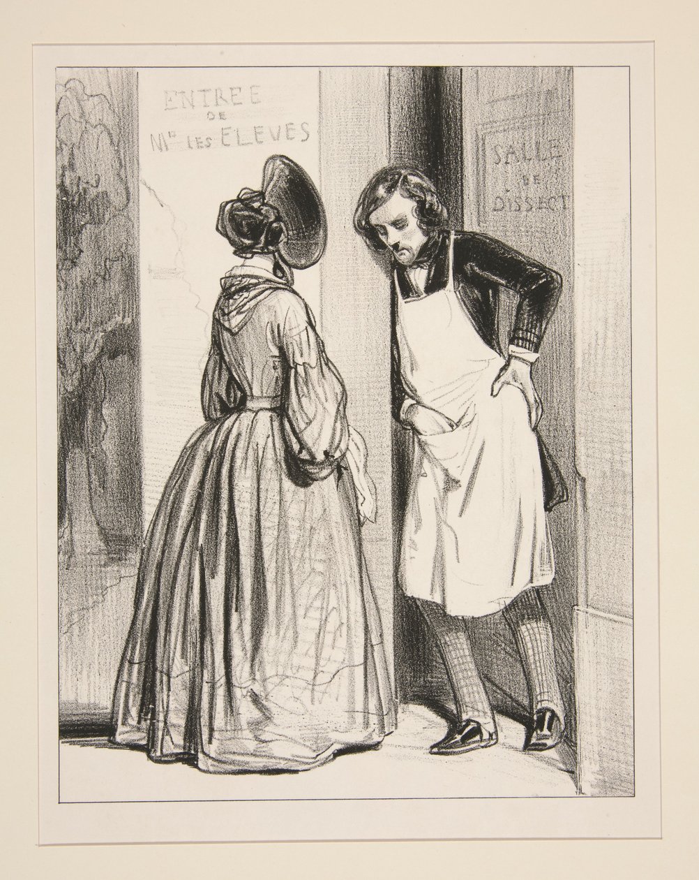 Voilà huit mois, Auguste, que vous me promettez un mantelet... - Paul Gavarni