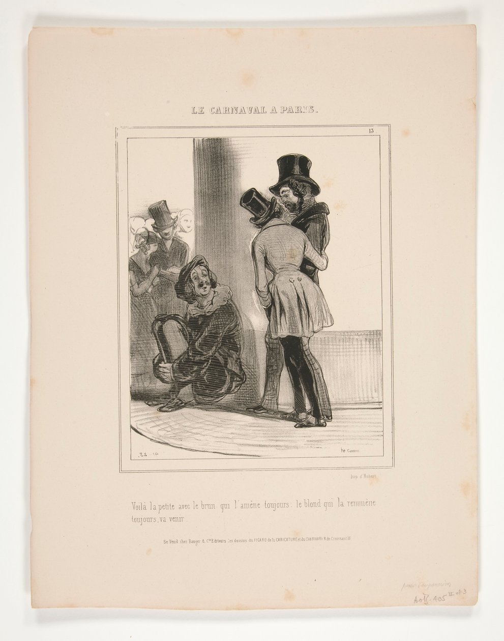 Voilà la petite avec le brun qui l - Paul Gavarni