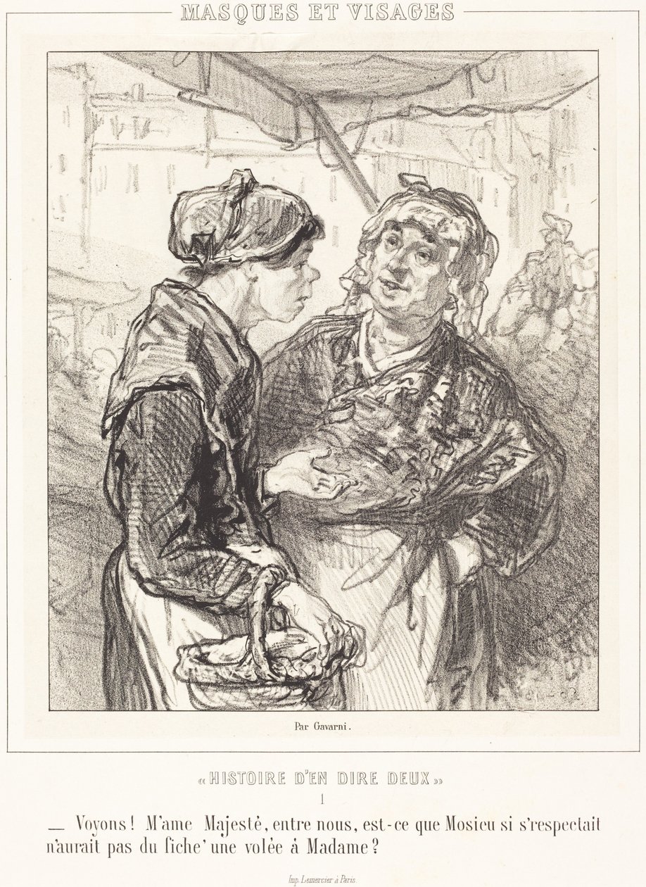 «Voyons ! Mme Majesté...» - Paul Gavarni