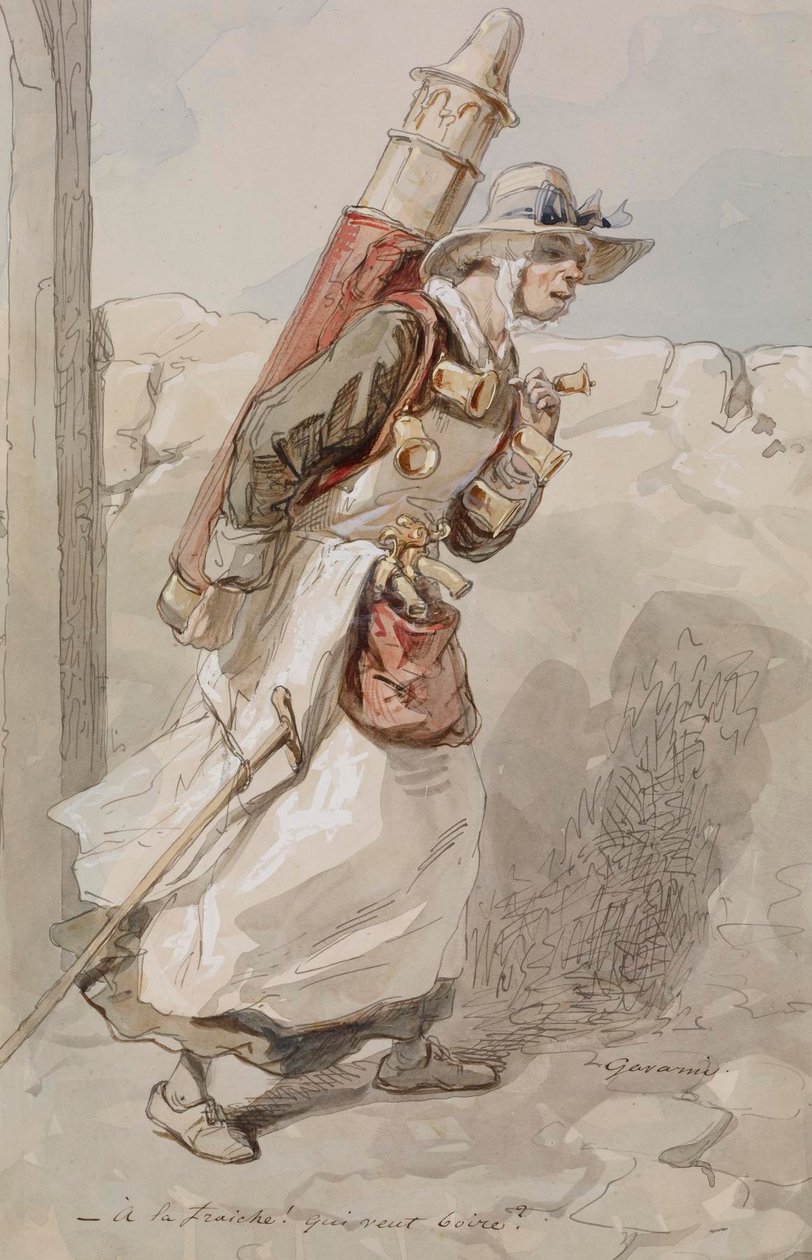 Vendeuse de chocolat - Paul Gavarni