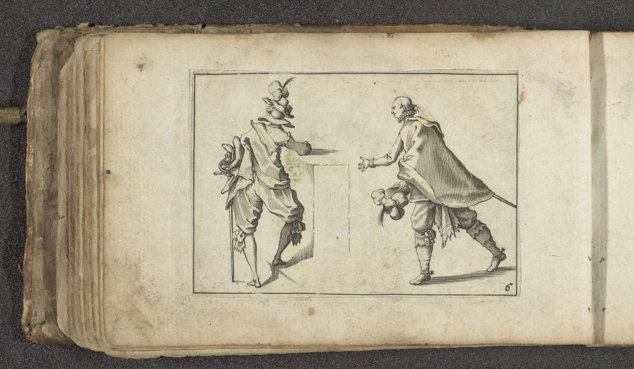 Deux acteurs avec sabre et chapeau à plumes - Paul Göttich