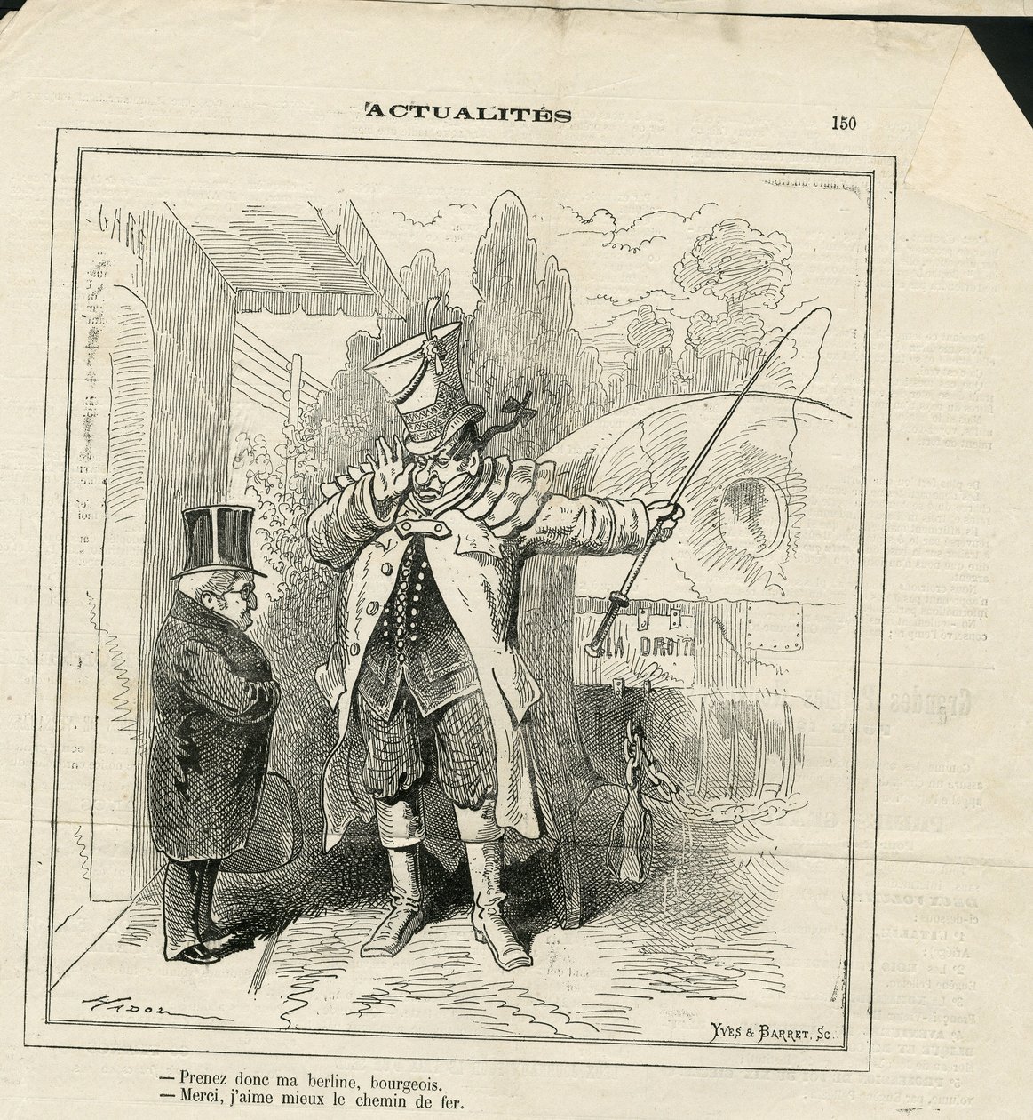Illustration de Hadol dans Le Charivari - Paul Hadol