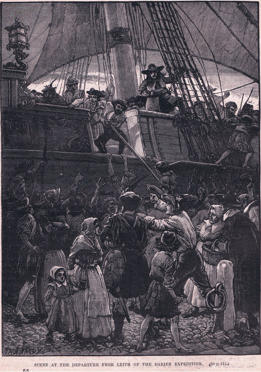 Scène du départ de Leith de l