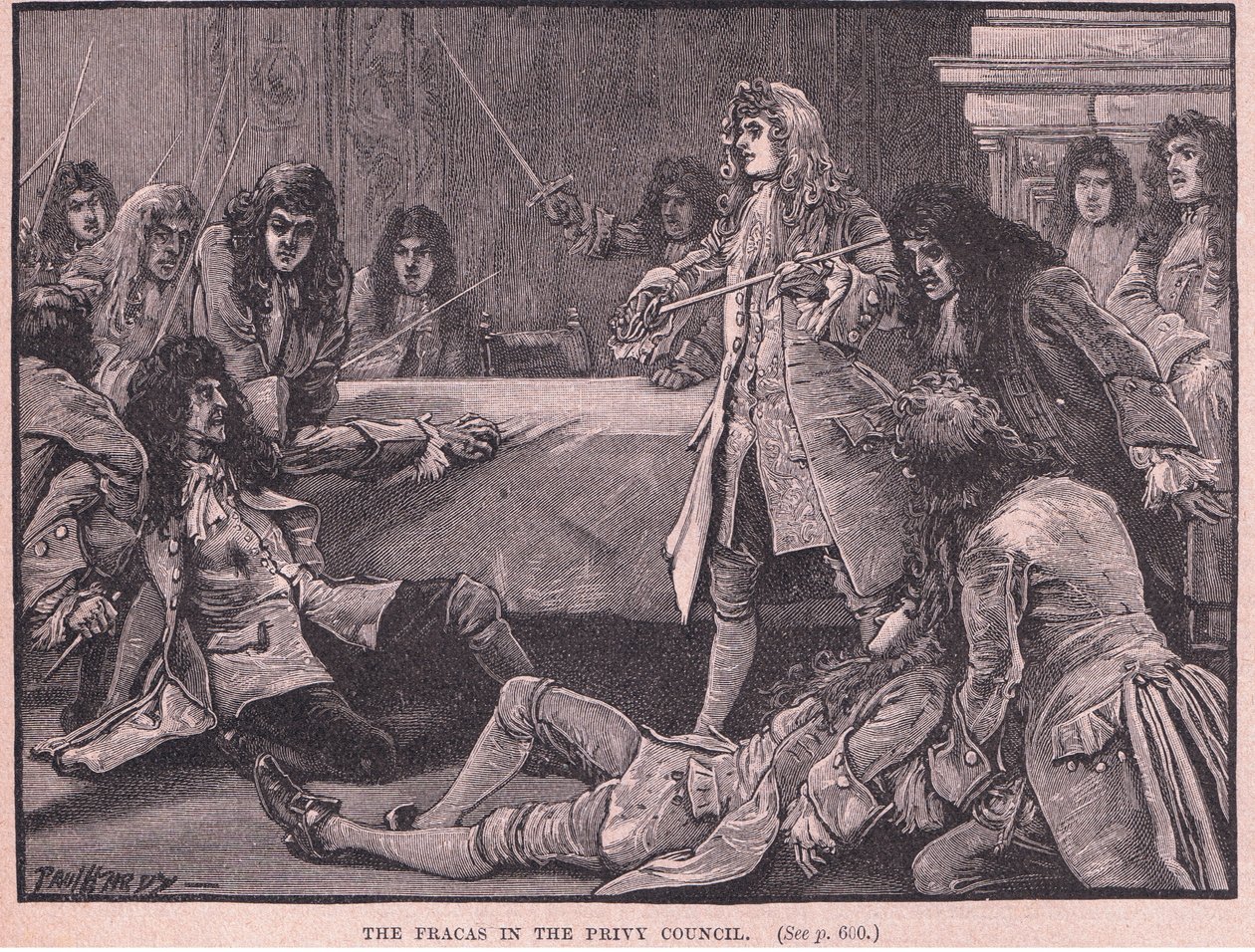 La bagarre au Conseil privé AD 1711 - Paul Hardy