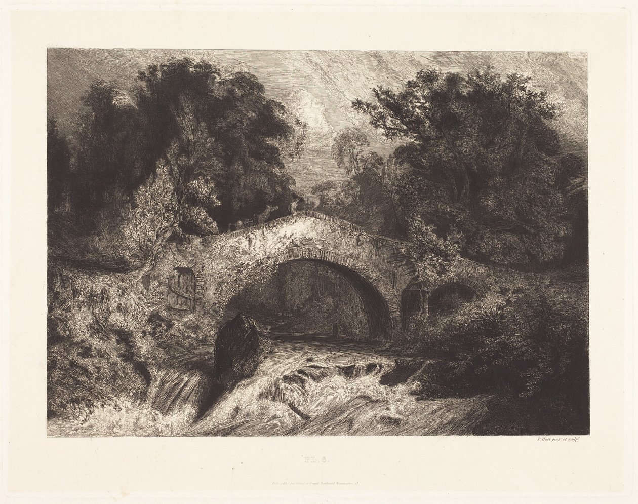 Un pont en Auvergne - Paul Huet