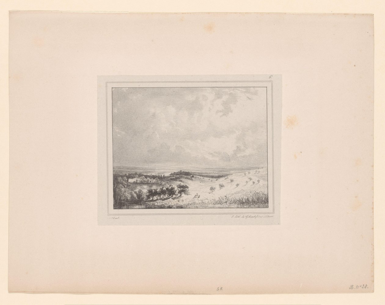 Paysage vallonné en plein soleil - Paul Huet