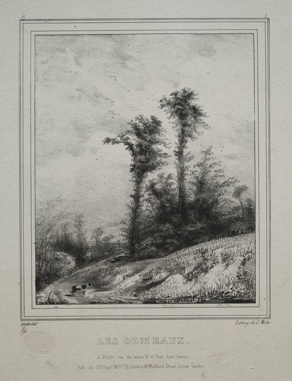 Paysages : Jeunes Ormes - Paul Huet