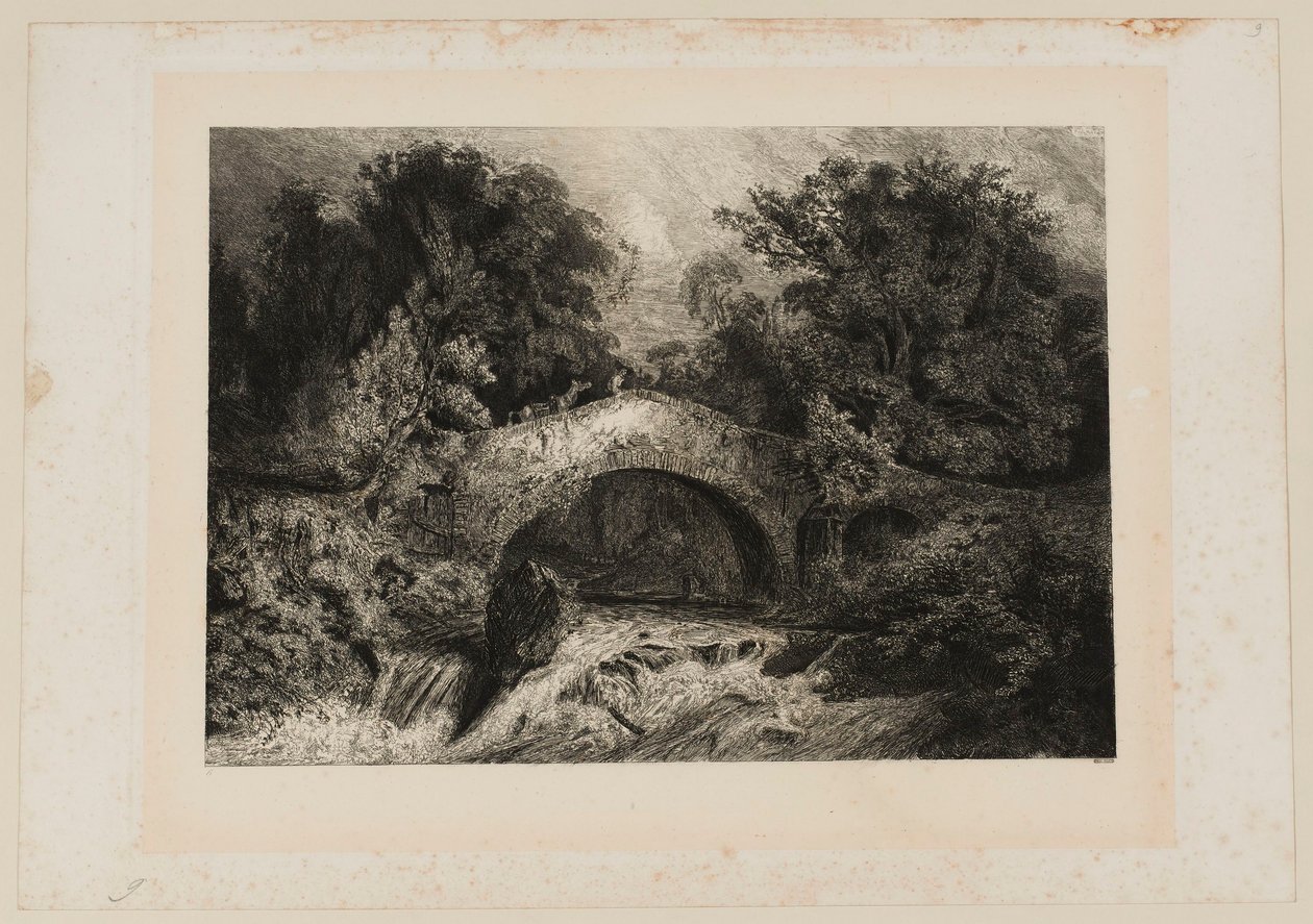 Un pont en Auvergne. Beraldi 64 IFF 44 - Paul Huet