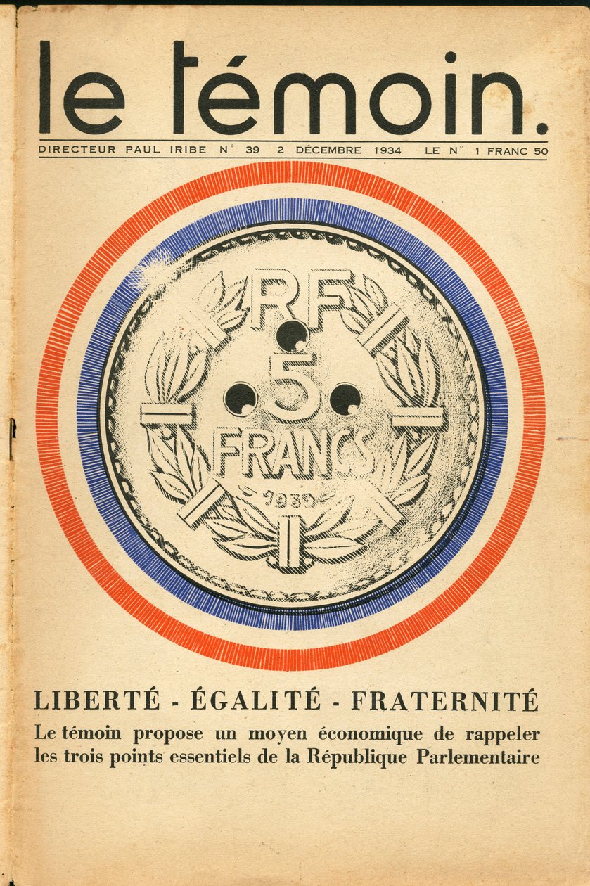 Le Témoin, Satirique en Couleurs - Paul Iribe