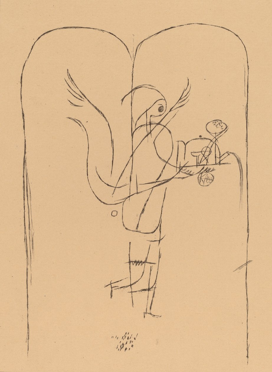 Un génie sert un petit déjeuner, 1920 - Paul Klee