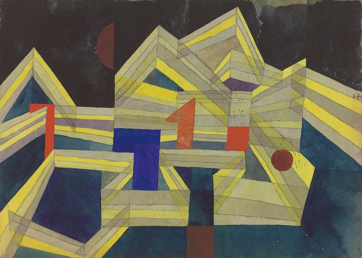 Architecture, transparent-structural, 1921 - Paul Klee