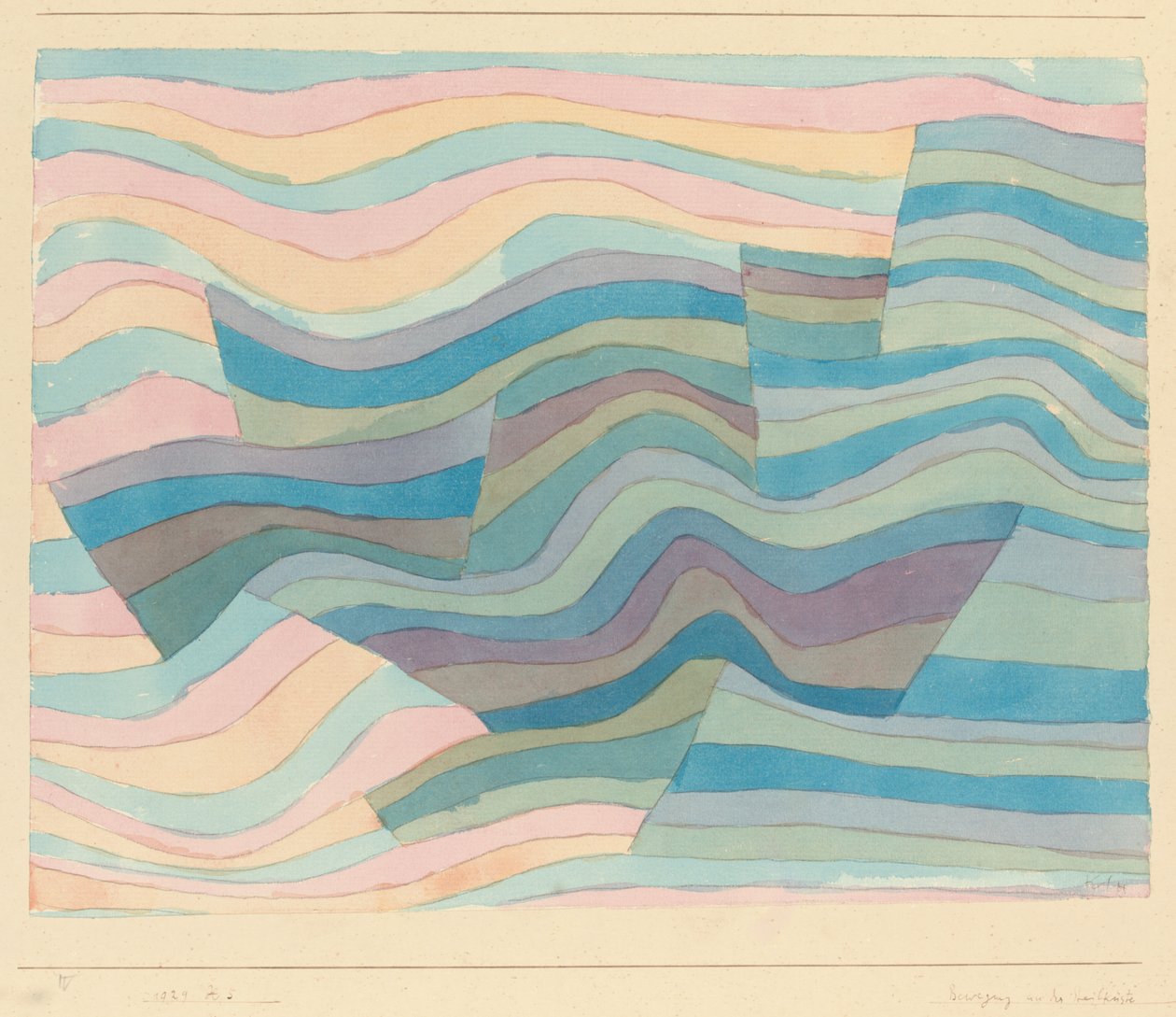 Mouvement sur la côte escarpée - Paul Klee