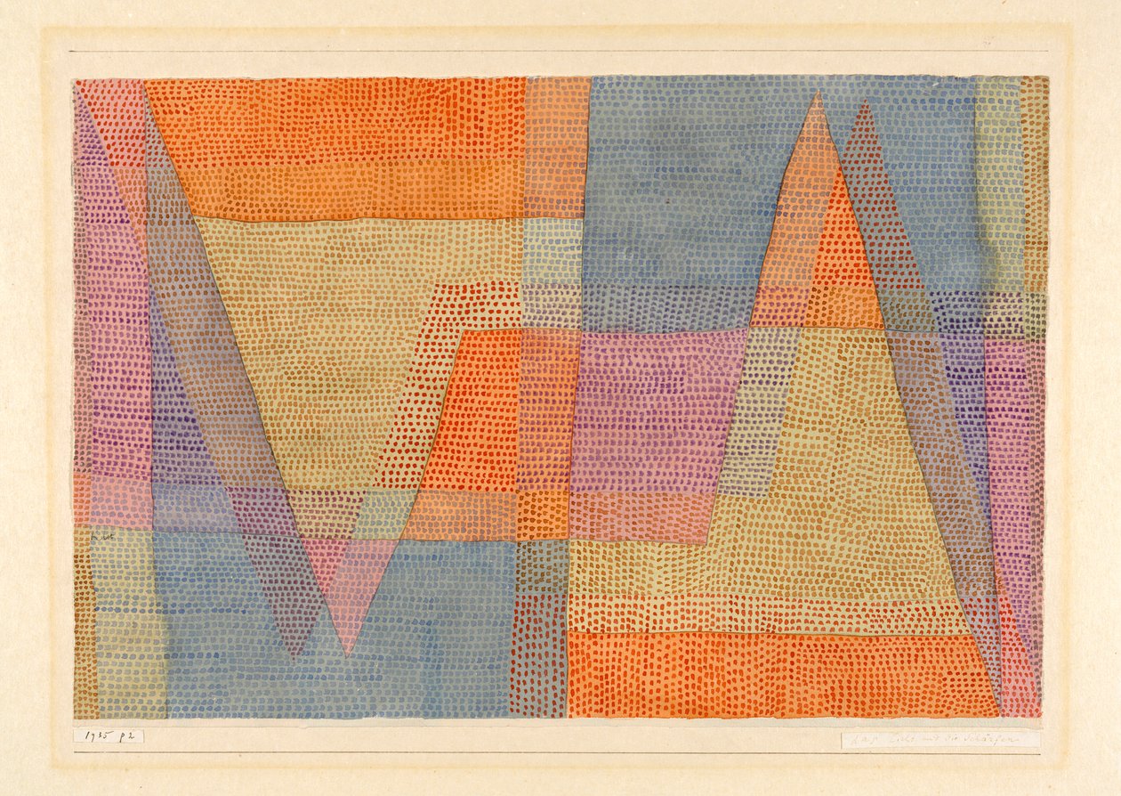 La lumière et les arêtes, 1935 - Paul Klee