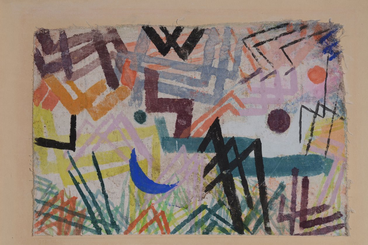Jeu des forces du paysage de Lech, 1917 - Paul Klee