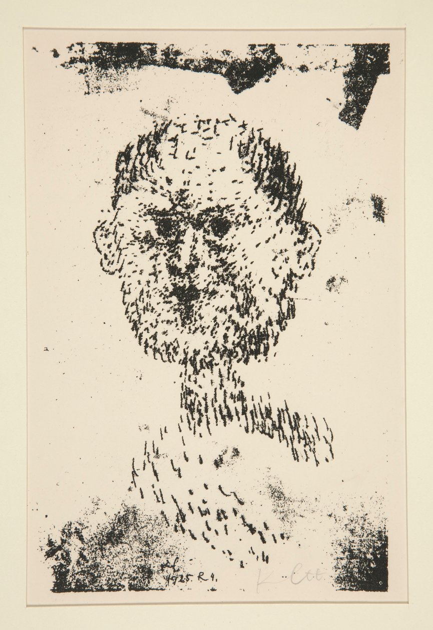 Tête (Kopf) - Homme barbu (Baertiger Mann) - Paul Klee