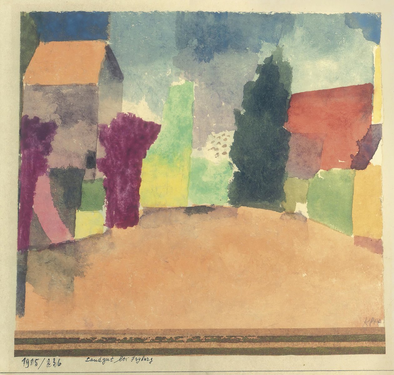 Maison de campagne près de Fribourg, 1915 - Paul Klee