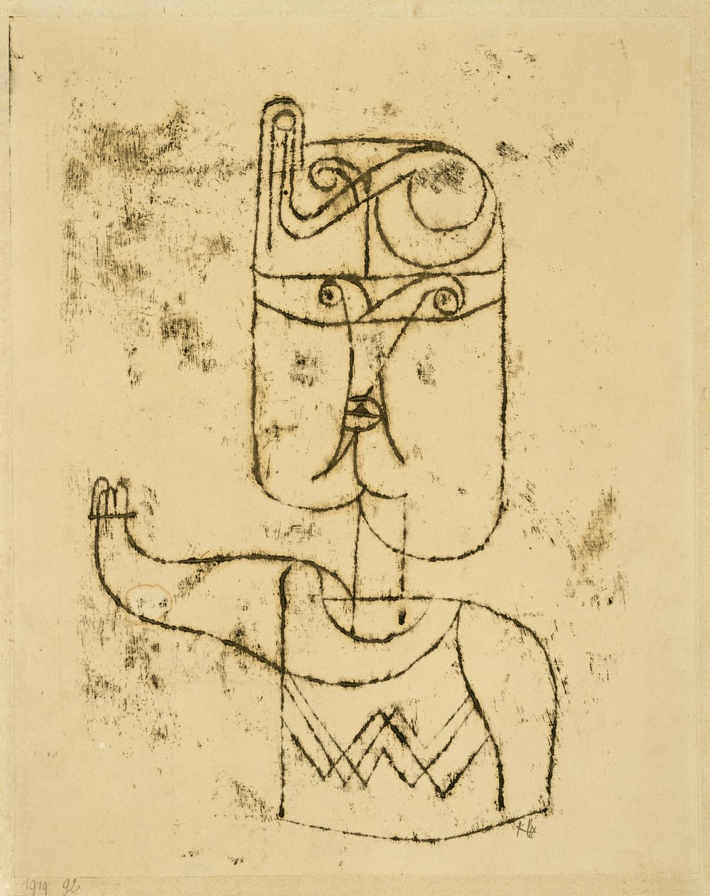 Portrait mathématique. 1919 - Paul Klee