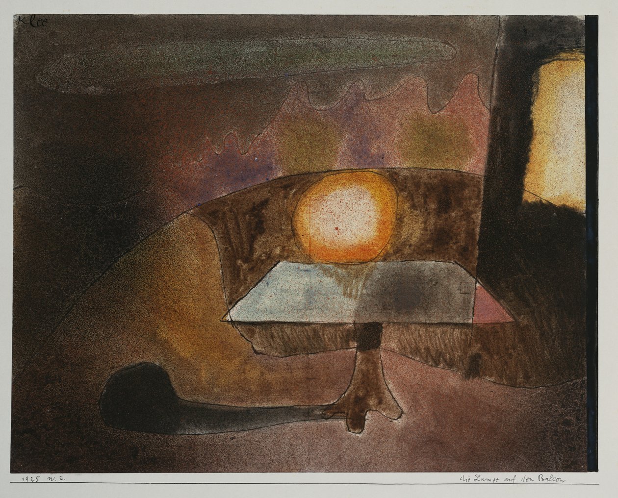 La lampe sur la terrasse - Paul Klee