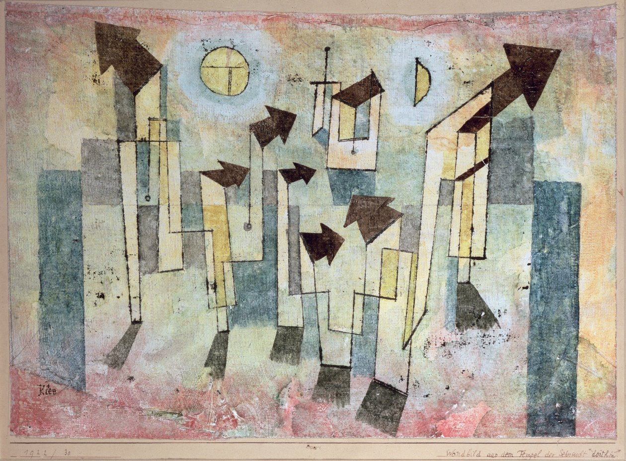 Peinture Murale du Temple du Désir - Paul Klee