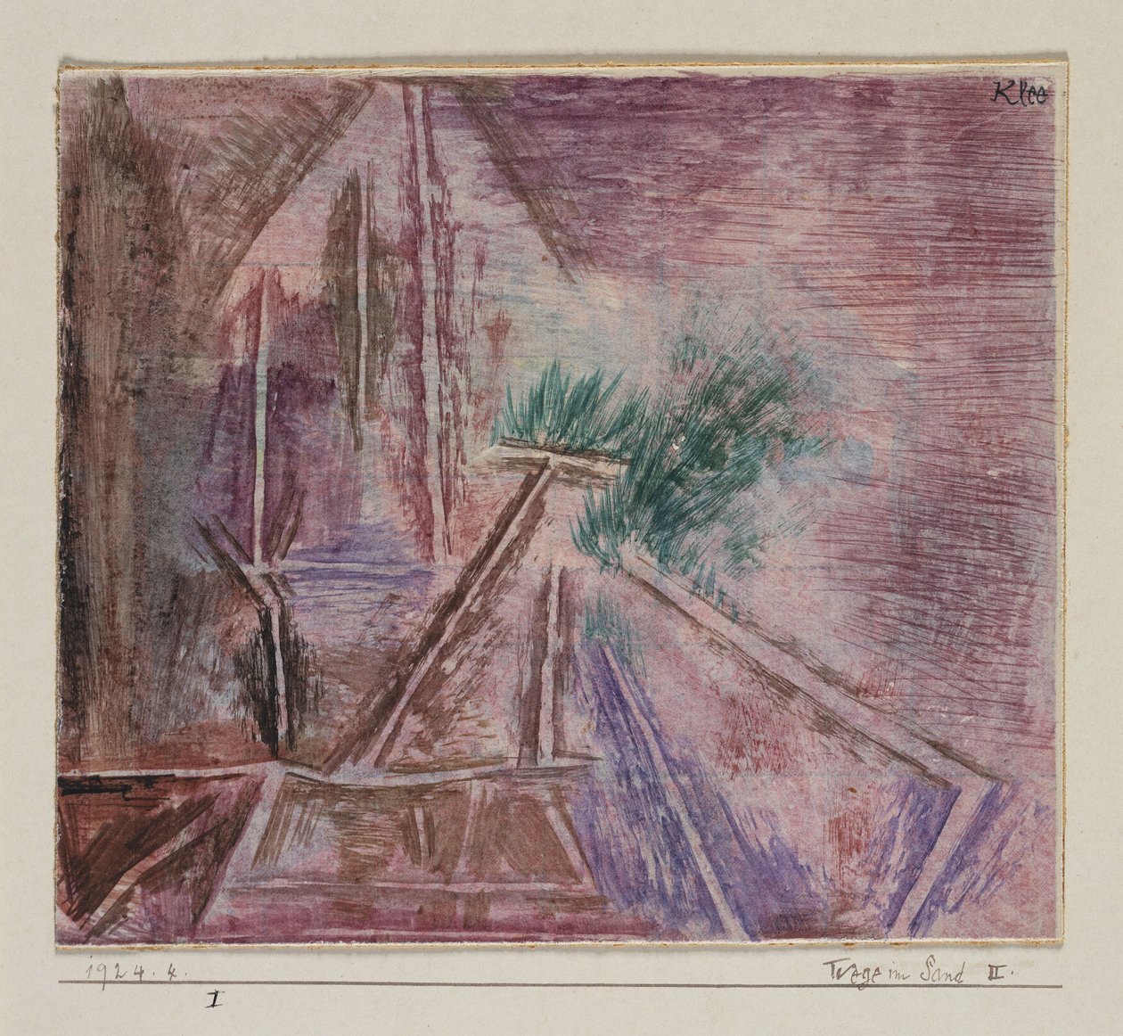 Chemins dans le sable II - Paul Klee