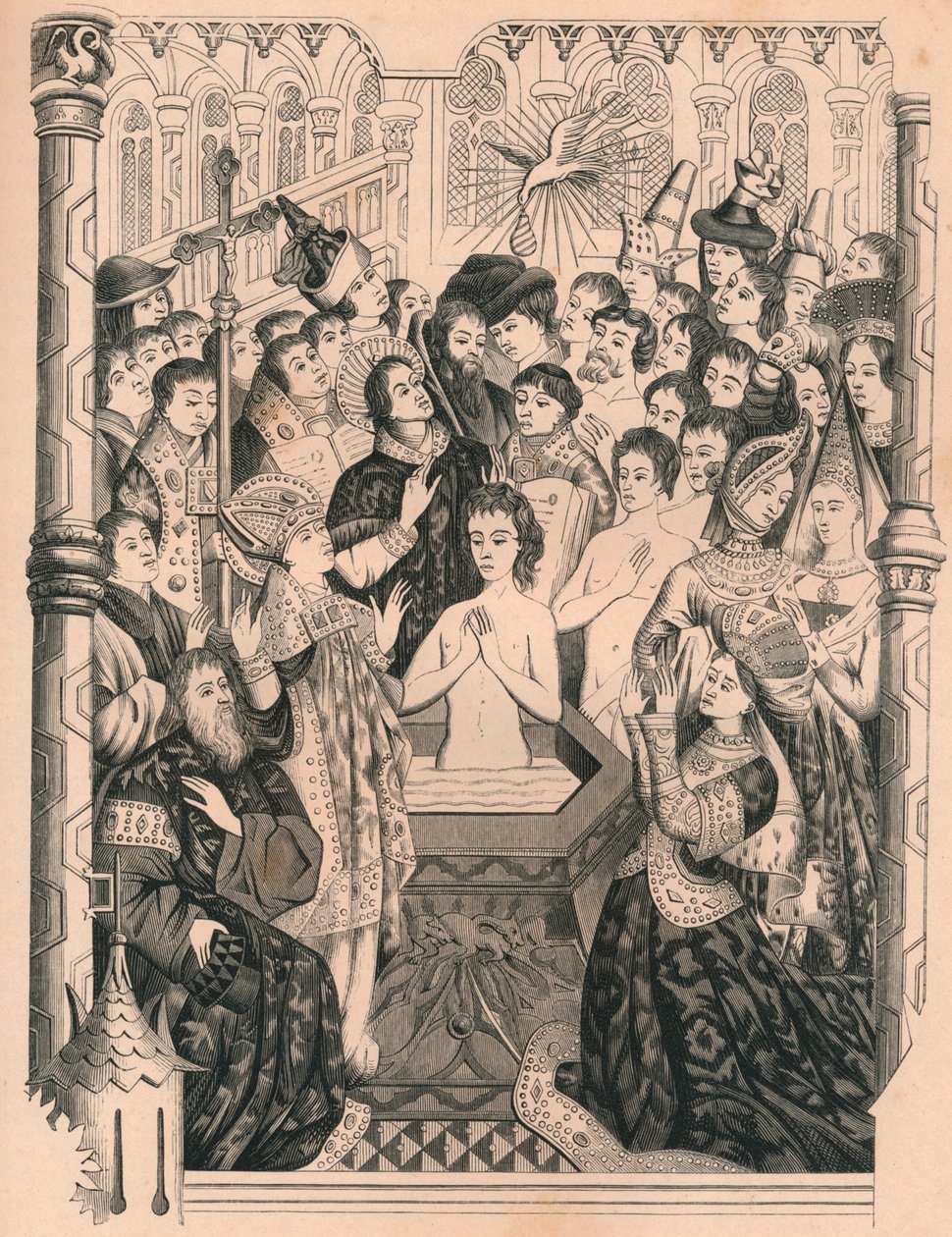 Baptême du roi Clovis I, 15e siècle, 1849 - Paul Lacroix