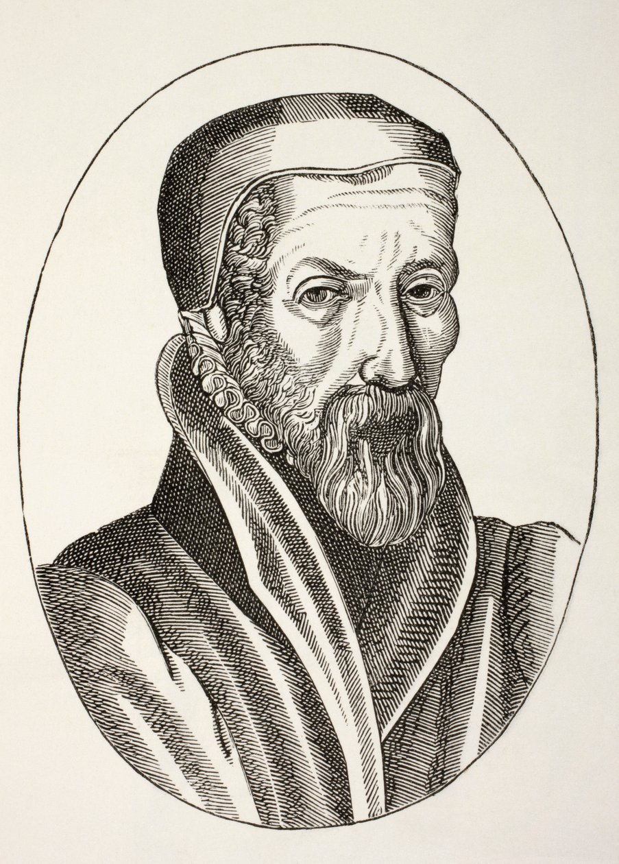 John Knox C. 1510 à 1572. Ecclésiastique écossais, chef de file de la Réforme protestante et fondateur de la confession presbytérienne. - Paul Lacroix