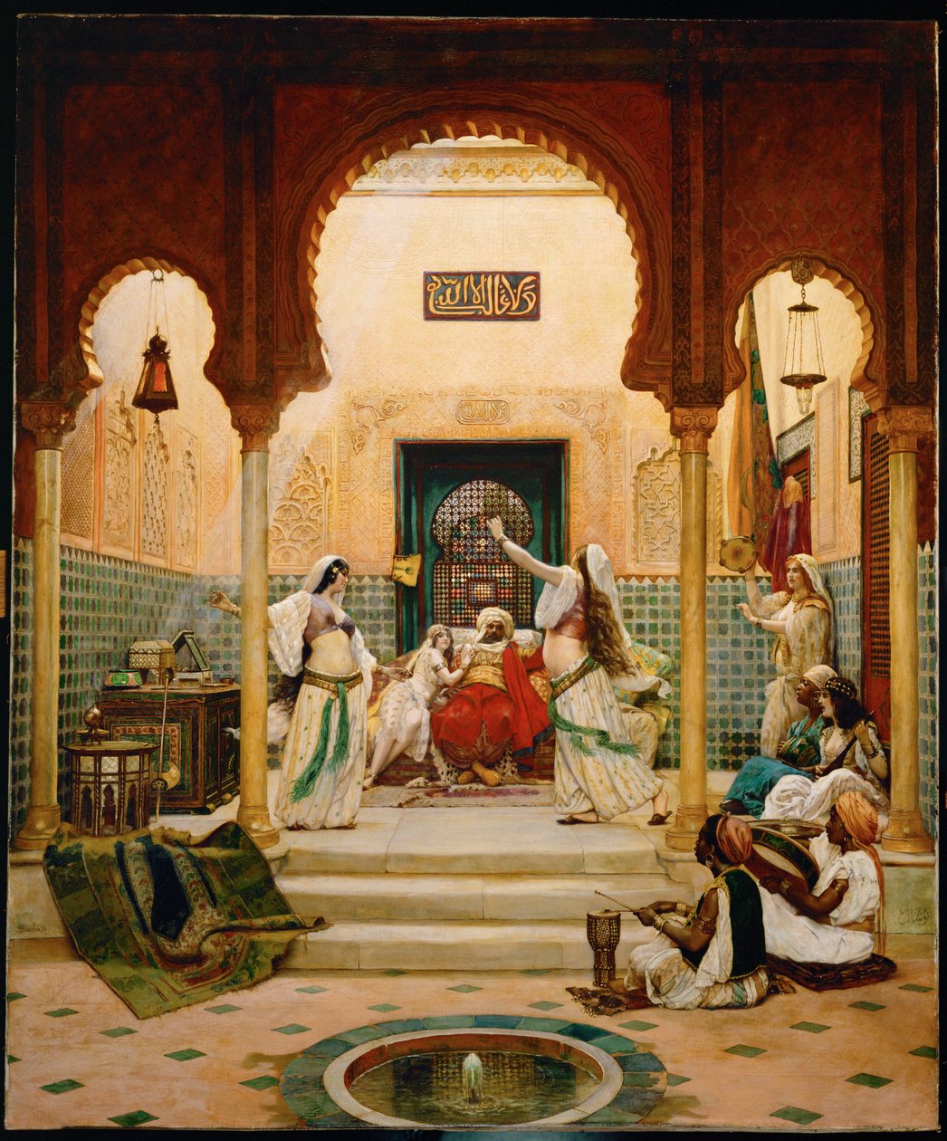 Les almees (huile sur toile) - Paul Louis Bouchard