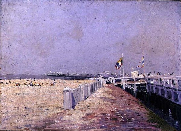 La petite plage à Ostende - Paul Mathieu