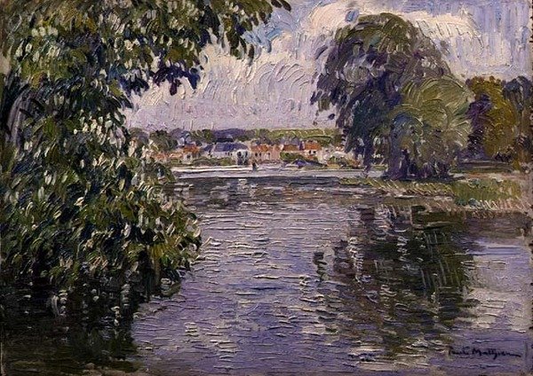 Village sur la Seine - Paul Mathieu