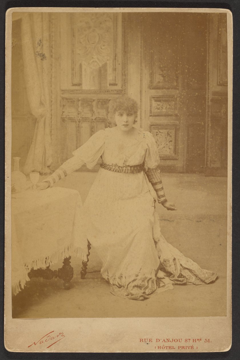 Sarah Bernhardt als Floria in La Tosca - Paul Nadar