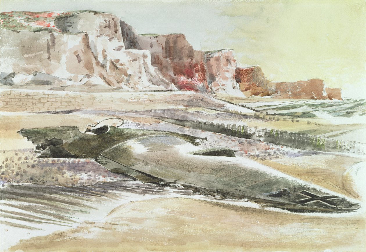 Le Raider sur le rivage - Paul Nash
