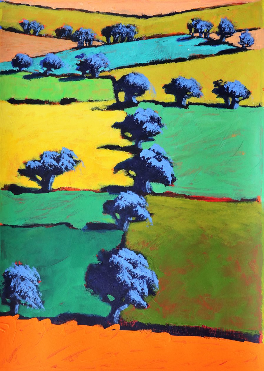 Black Moor, 2021 (acrylique sur papier) - Paul Powis