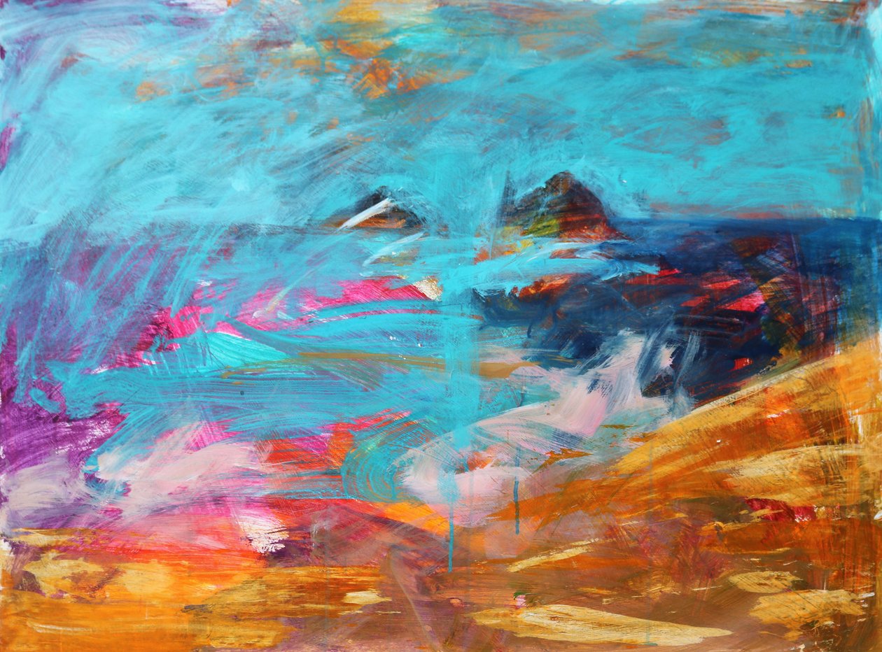 Cape Cornwall, 2021 (acrylique sur panneau) - Paul Powis