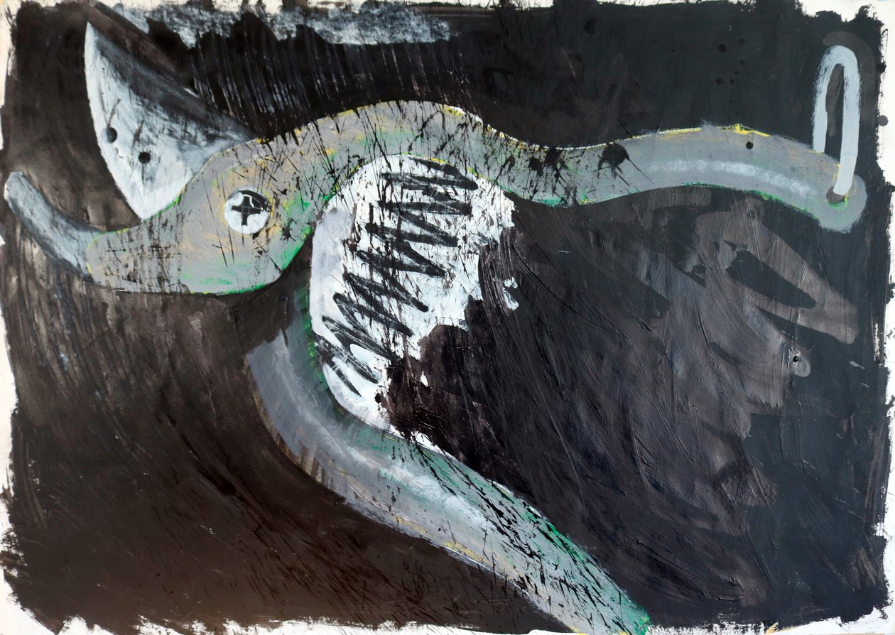 Prune, 2024 (technique mixte sur papier) - Paul Powis