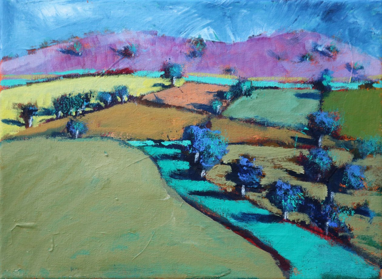 Swineyard Hill, 2021 (acrylique sur toile) - Paul Powis