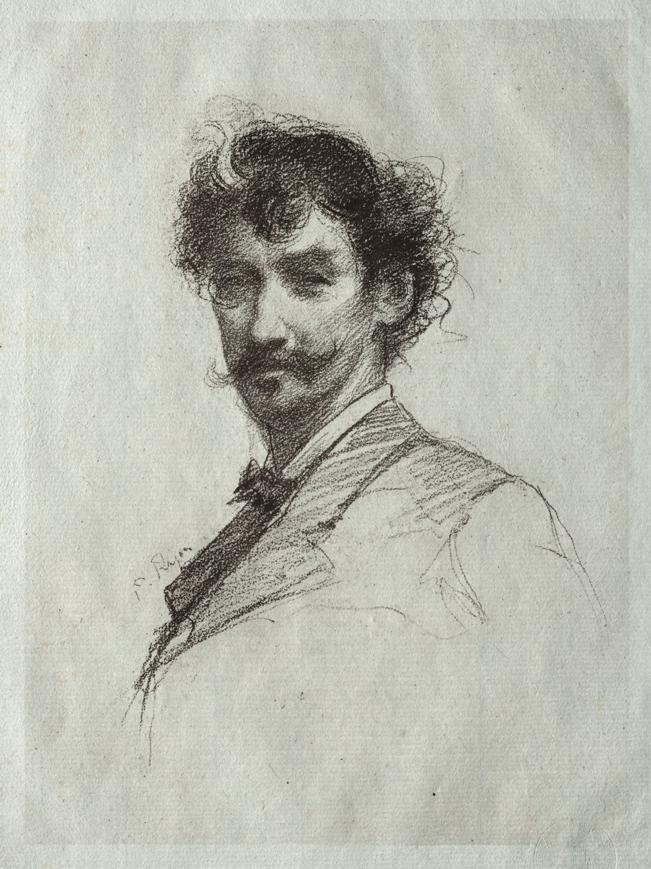 James McNeill Whistler avec mèche blanche et monocle - Paul Rajon