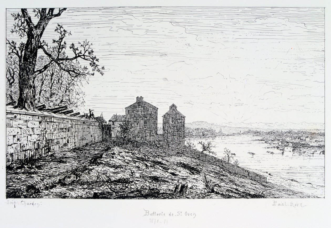 Batterie de Saint-Ouen, Siège de Paris, 1870-1871 - Paul Roux