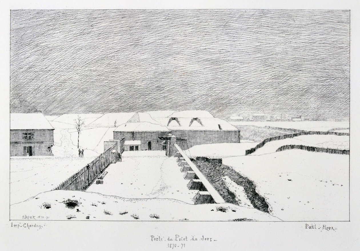 Porte du Point du Jour, siège de Paris, 1870-1871 - Paul Roux
