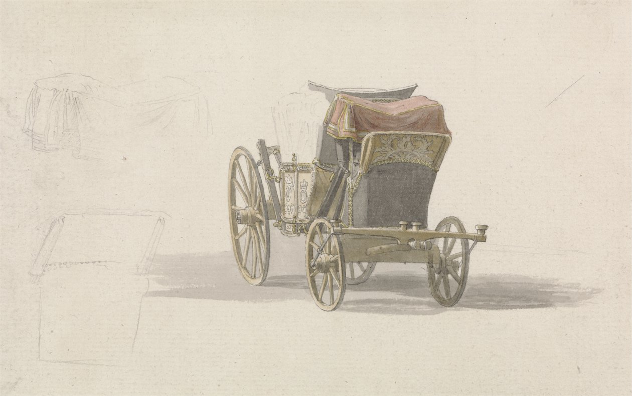 Un Carrosse avec les armoiries royales, vers 1764 - Paul Sandby