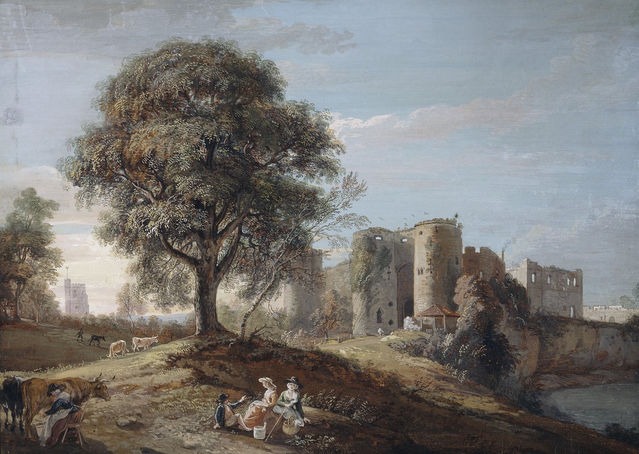 Château de Chepstow, années 1790 - Paul Sandby