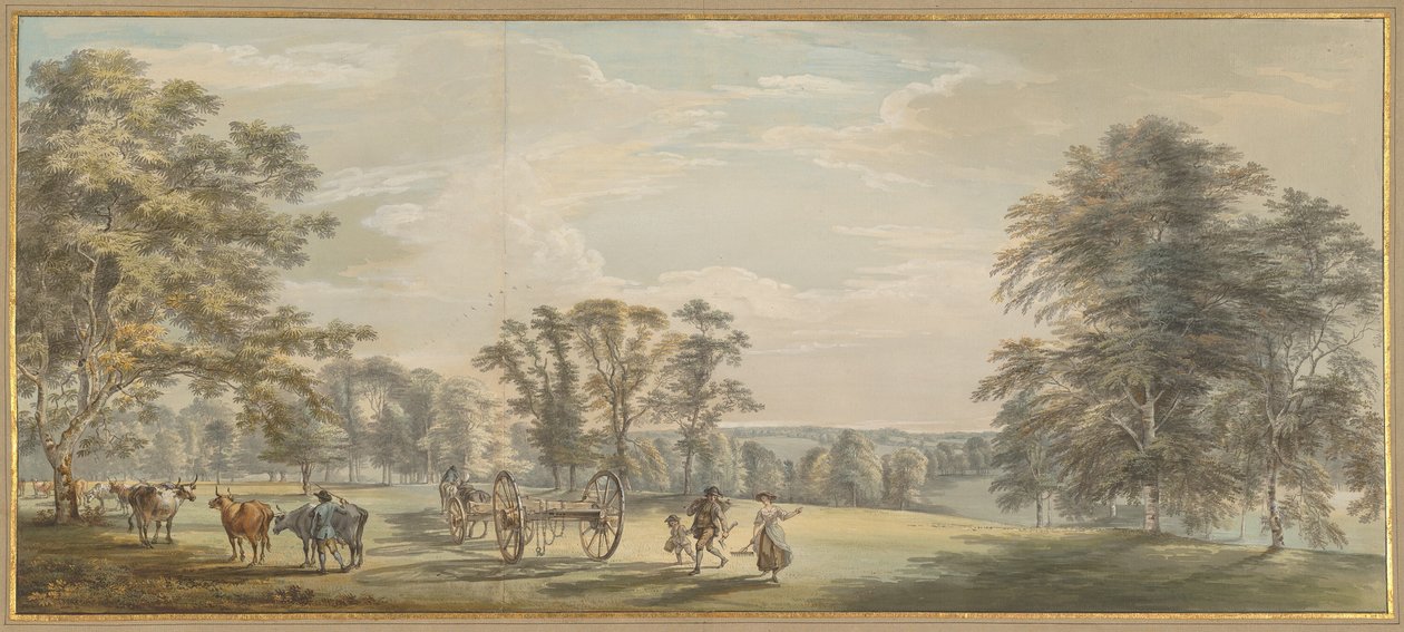 Aube dans le parc de Luton - Paul Sandby