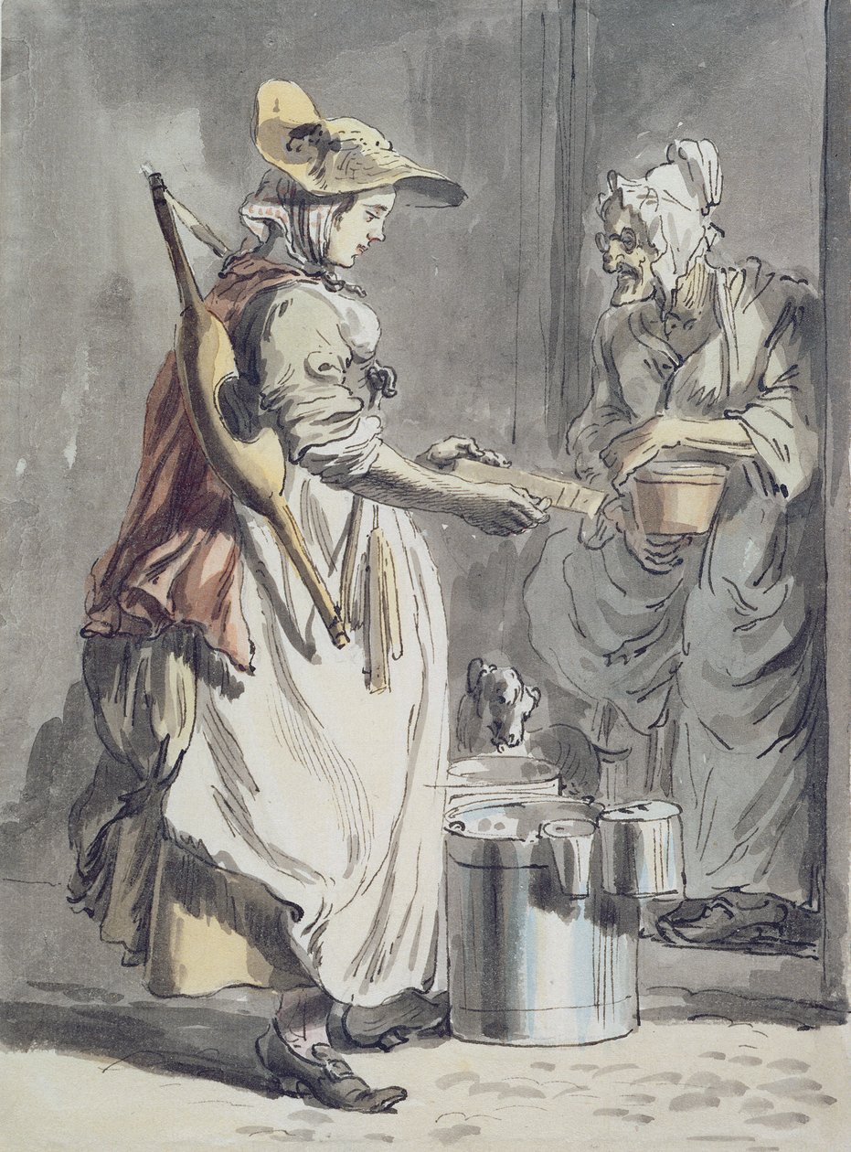 Les cris de Londres : Une laitière, vers 1759 - Paul Sandby