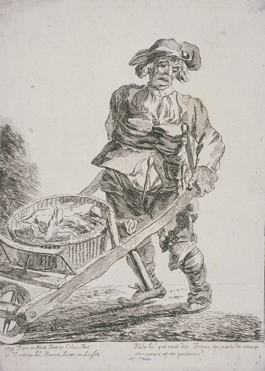 Vendeur de Déchets, Cris de Londres, 1760 - Paul Sandby