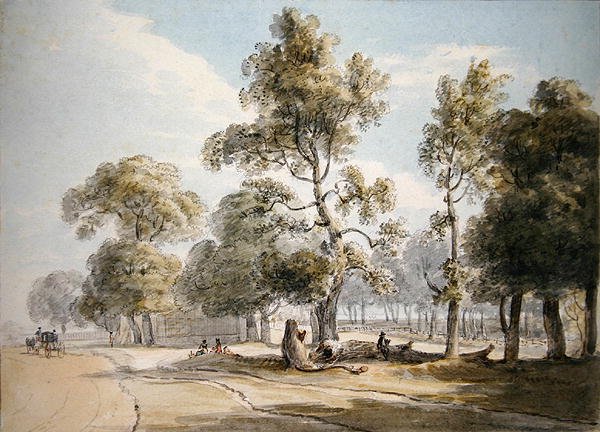 Poudrière, Hyde Park - Paul Sandby