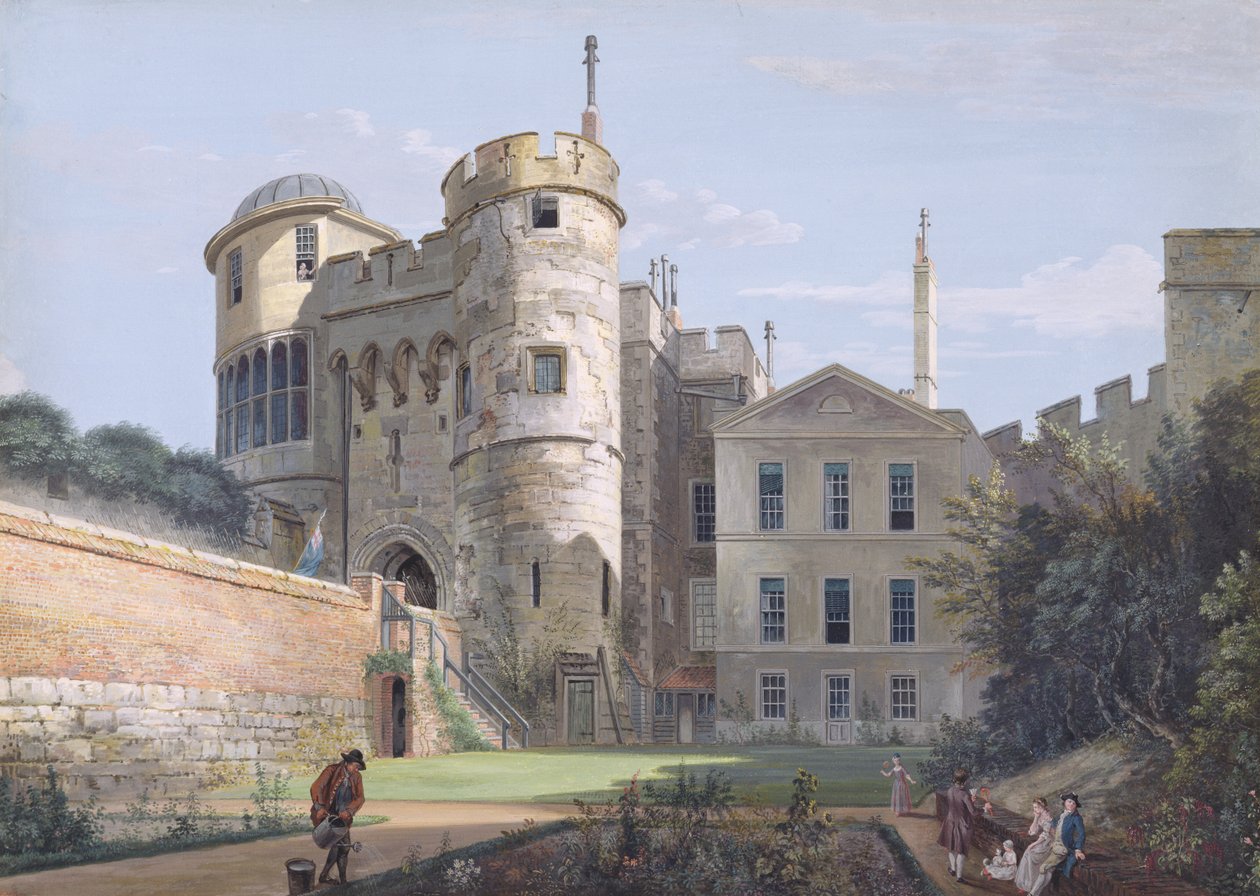 La porte normande et la maison du gouverneur adjoint - Paul Sandby