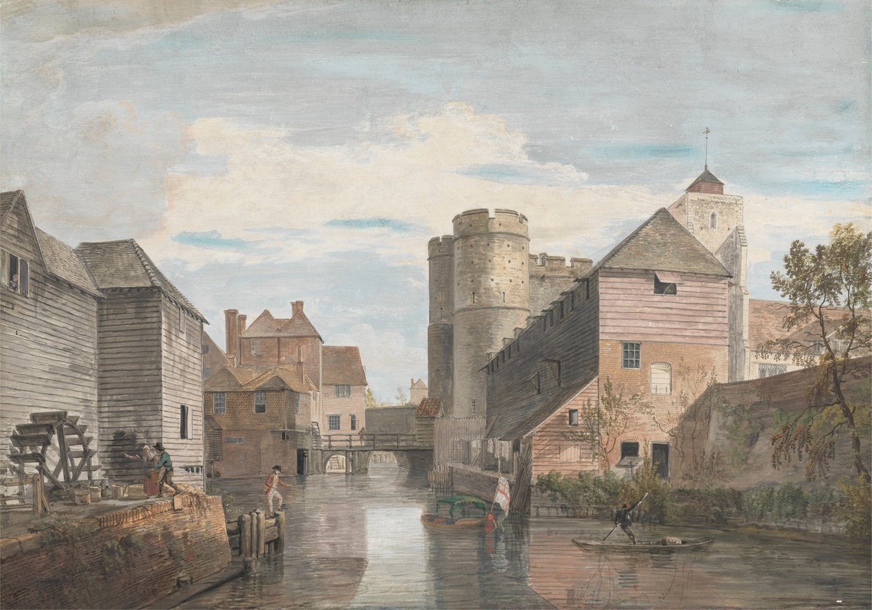 La porte Ouest, Canterbury - Paul Sandby