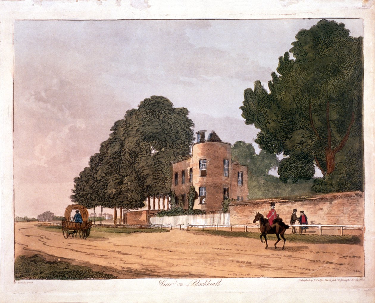 Le pavillon sud à la maison du Ranger, Greenwich, Londres, 1812 - Paul Sandby